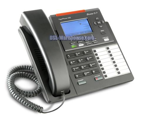 DrayTek Vigor Phone 350 IP Phone with Power Over Ethernet (PoE)