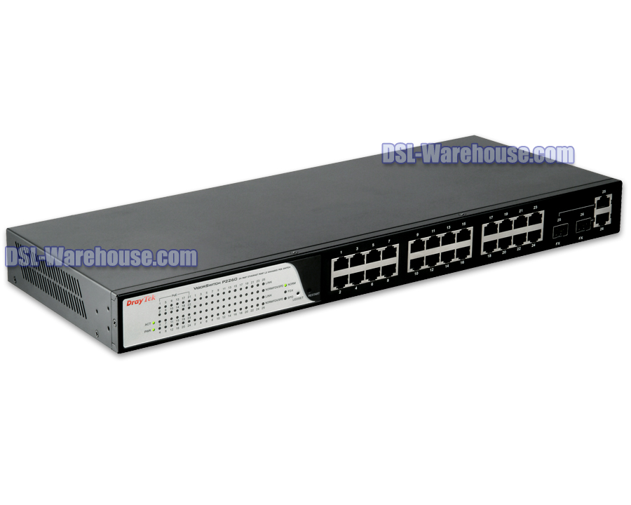 DrayTek Vigor Switch P2260 Layer 2 Managed PoE Switch