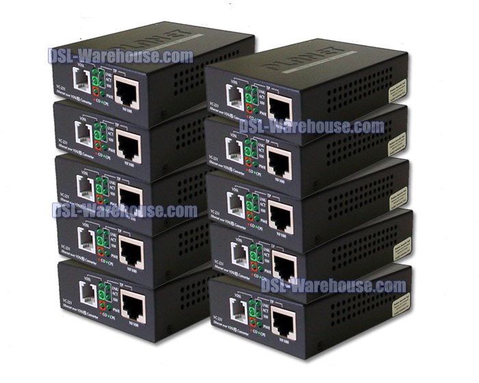 Planet Technology VC-231 High Speed VDSL2 Ethernet Extenders 10PK