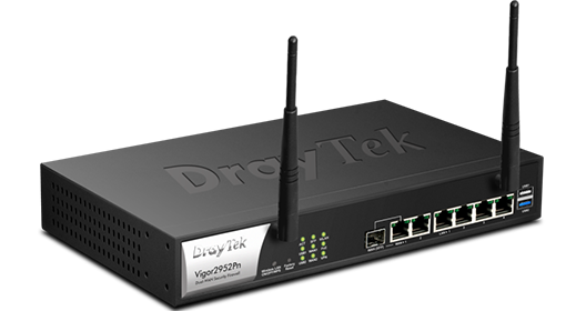 Draytek 2952PN Dual-WAN Load-Balancing PoE VPN Router