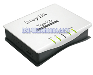 DrayTek Vigor 120 ADSL2 ADSL2+ Bridge Modem Router with Firewall