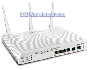 DrayTek Vigor 2830n-plus Wireless Gigabit LAN WAN ADSL2+ Firewall