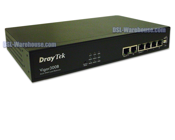 DrayTek Vigor 300B Quad WAN Load Balancing Router with Failover
